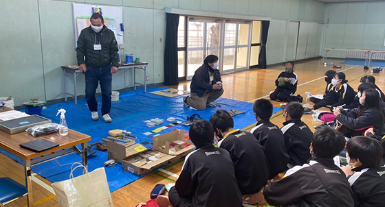 ものづくりマイスター派遣事業（茅ケ崎市立鶴嶺中学校）実施報告2