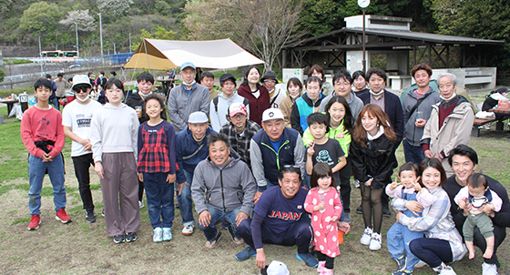 第1回神成会お花見BBQの様子1