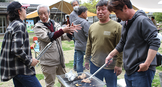 第1回神成会お花見BBQの様子2