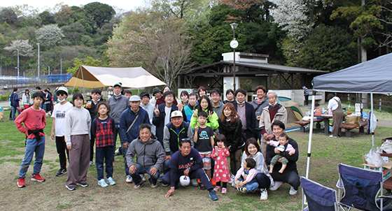 第1回神成会お花見BBQの様子3